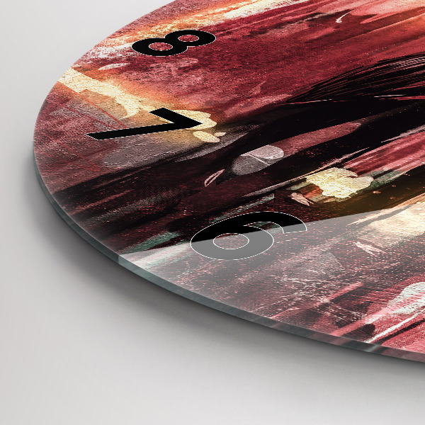 Okrúhle hodiny Mladý pár v láske