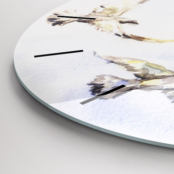 Okrúhle hodiny Lietajúce vtáky