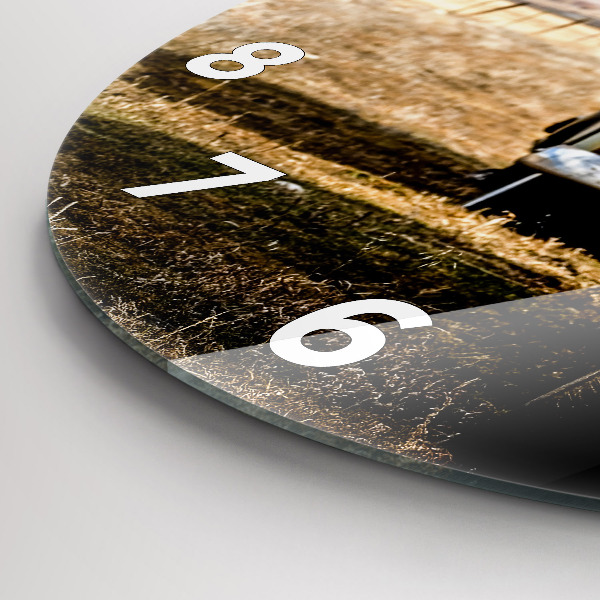 Okrúhle hodiny Staré autá