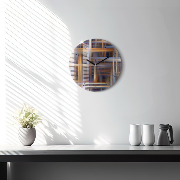 Okrúhle hodiny Geometrická abstrakcia