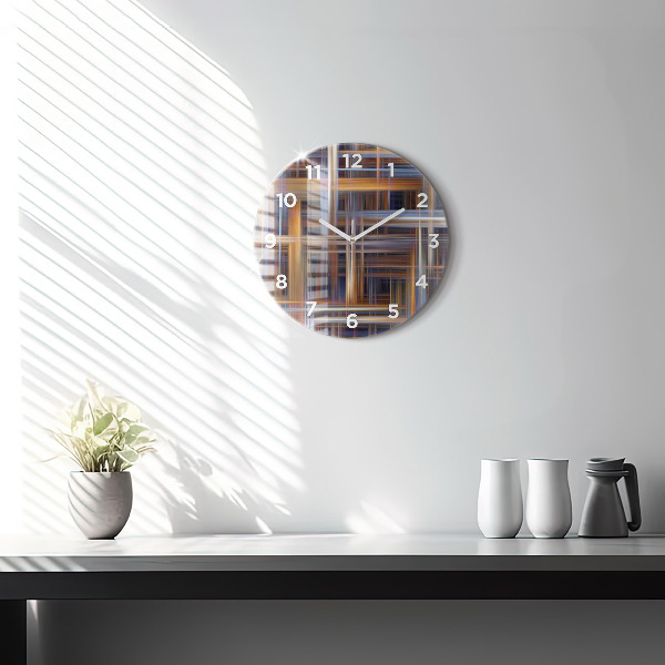 Okrúhle hodiny Geometrická abstrakcia