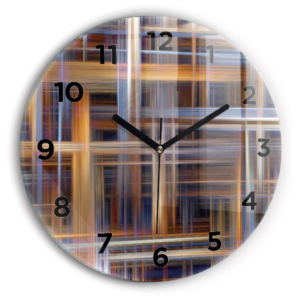 Okrúhle hodiny Geometrická abstrakcia