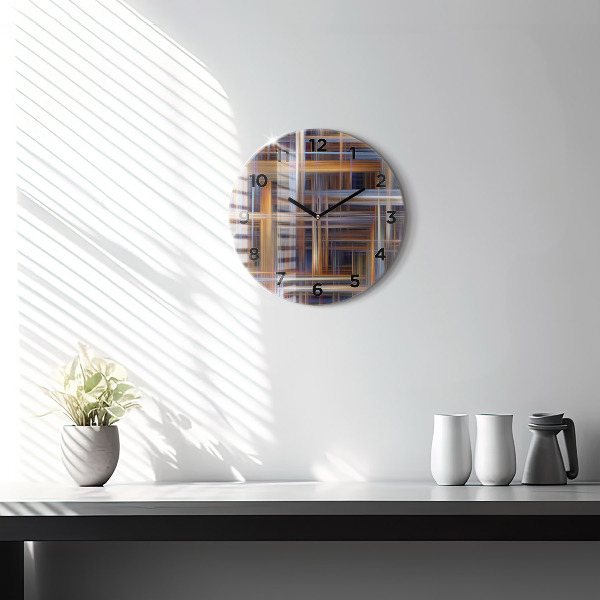 Okrúhle hodiny Geometrická abstrakcia