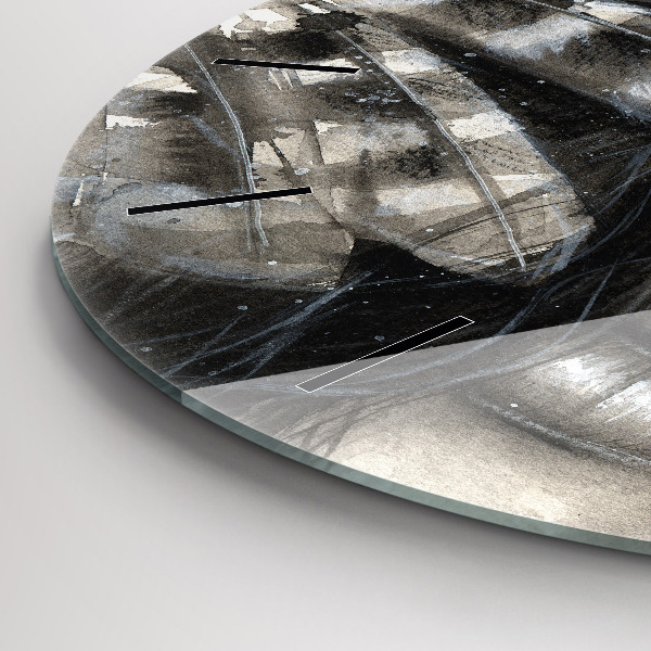 Okrúhle hodiny Maľovaný portrét