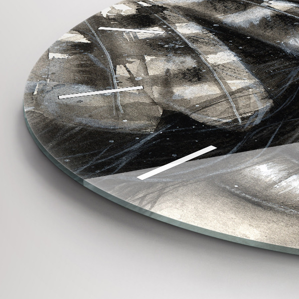 Okrúhle hodiny Maľovaný portrét