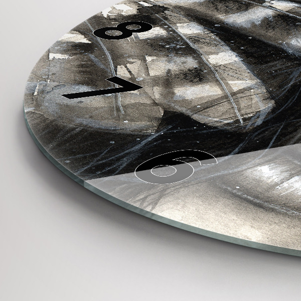 Okrúhle hodiny Maľovaný portrét