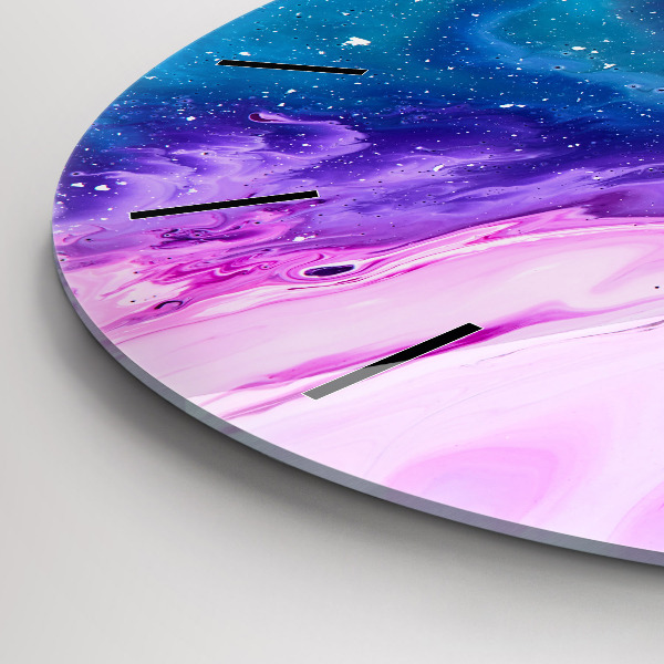 Okrúhle hodiny farebné pozadie