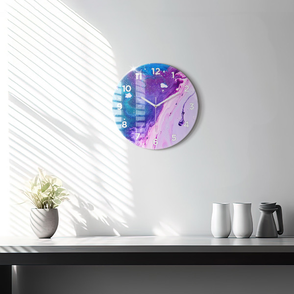 Okrúhle hodiny farebné pozadie