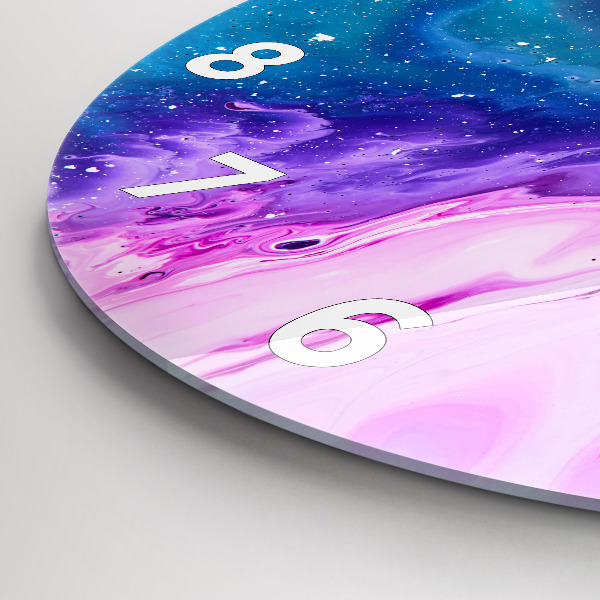 Okrúhle hodiny farebné pozadie