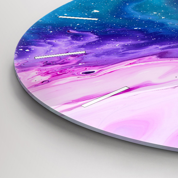 Okrúhle hodiny farebné pozadie