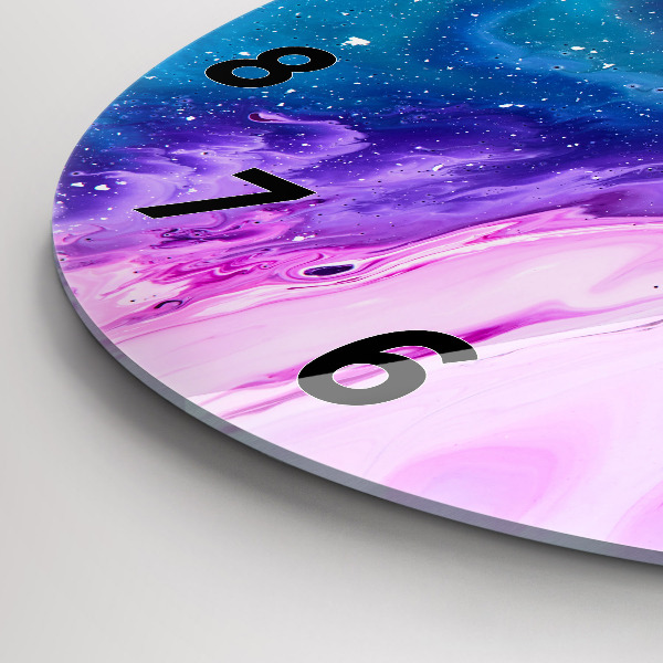 Okrúhle hodiny farebné pozadie