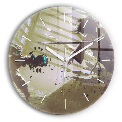 Okrúhle hodiny Boj robota a samuraja