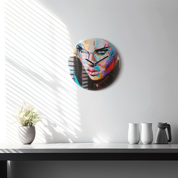 Okrúhle hodiny Portrét ženy