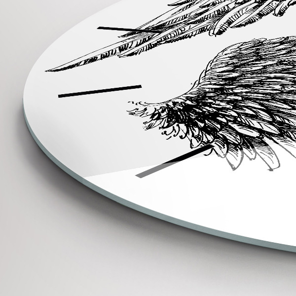 Okrúhle hodiny Anjelské krídla