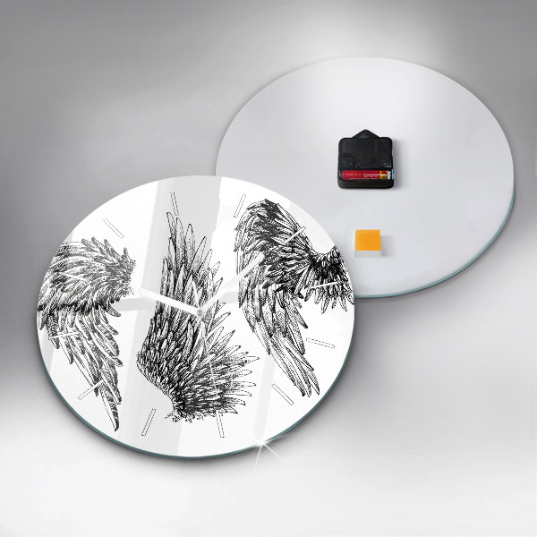 Okrúhle hodiny Anjelské krídla