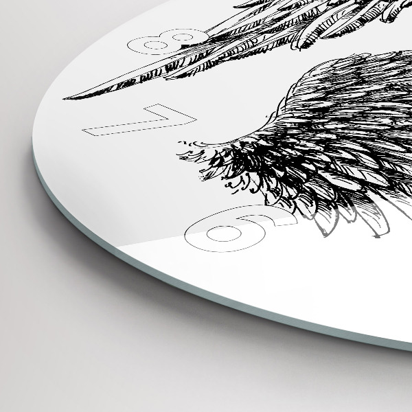 Okrúhle hodiny Anjelské krídla