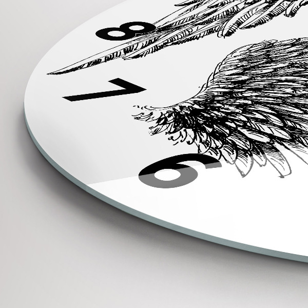 Okrúhle hodiny Anjelské krídla