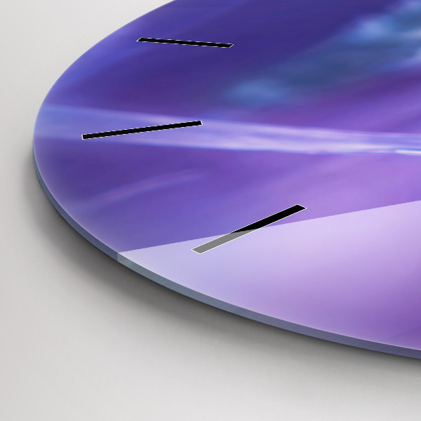 Okrúhle hodiny Motýľ na tráve