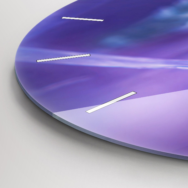 Okrúhle hodiny Motýľ na tráve