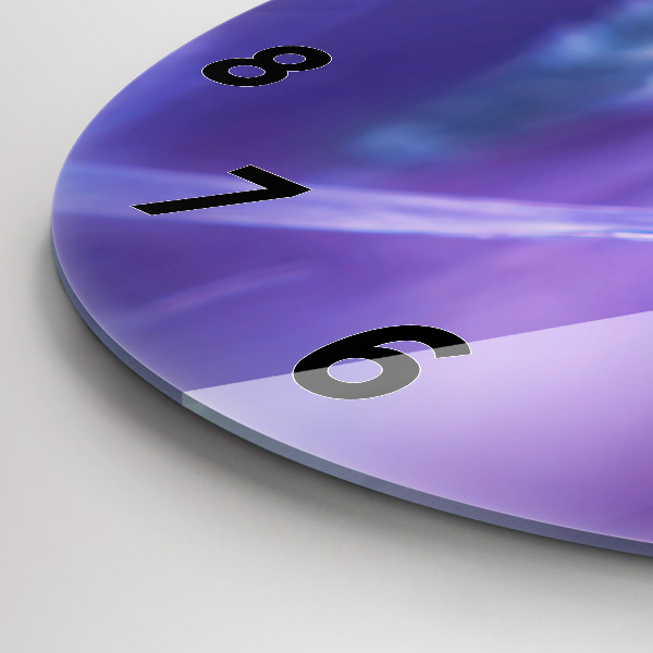 Okrúhle hodiny Motýľ na tráve