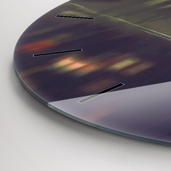 Okrúhle hodiny Ľudia s dáždnikmi