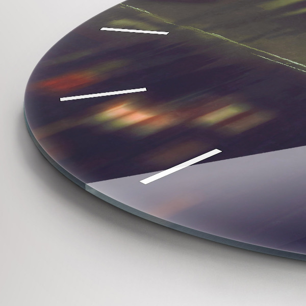 Okrúhle hodiny Ľudia s dáždnikmi