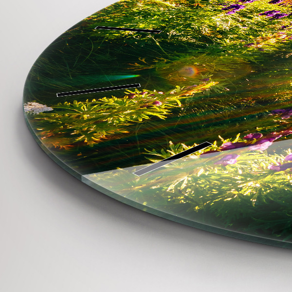 Okrúhle hodiny Levanduľová lúka