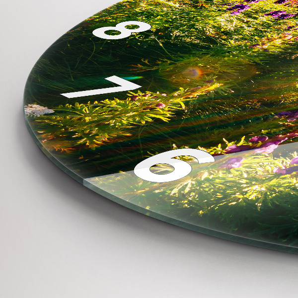 Okrúhle hodiny Levanduľová lúka