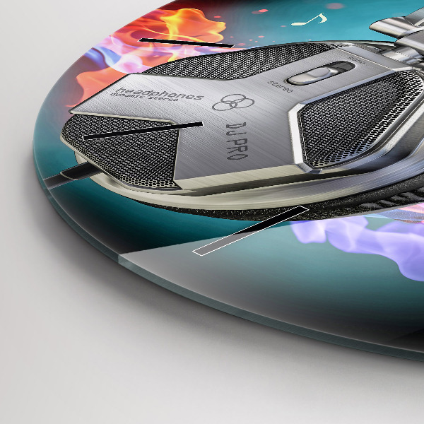 Okrúhle hodiny Slúchadlá a zvukové vlny