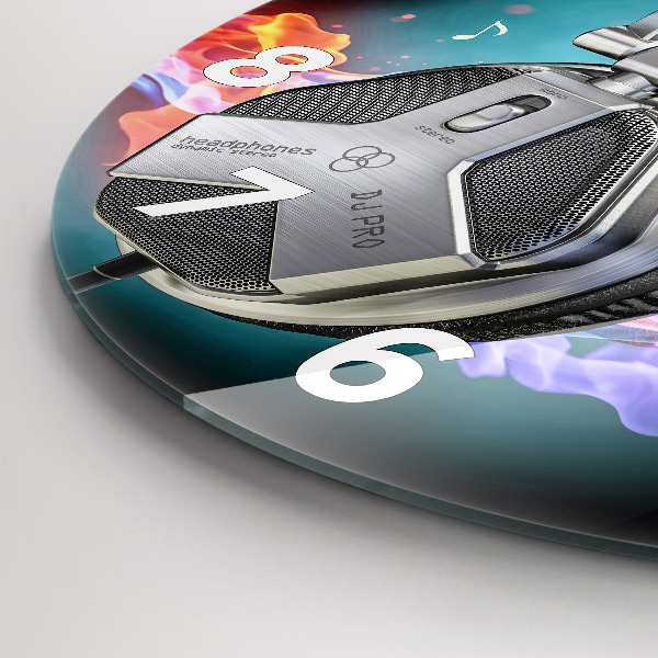 Okrúhle hodiny Slúchadlá a zvukové vlny