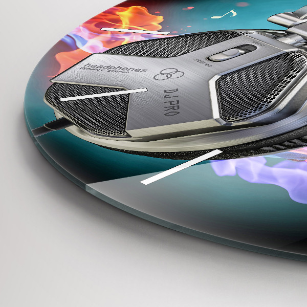 Okrúhle hodiny Slúchadlá a zvukové vlny