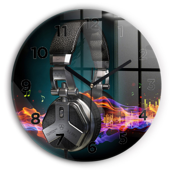Okrúhle hodiny Slúchadlá a zvukové vlny