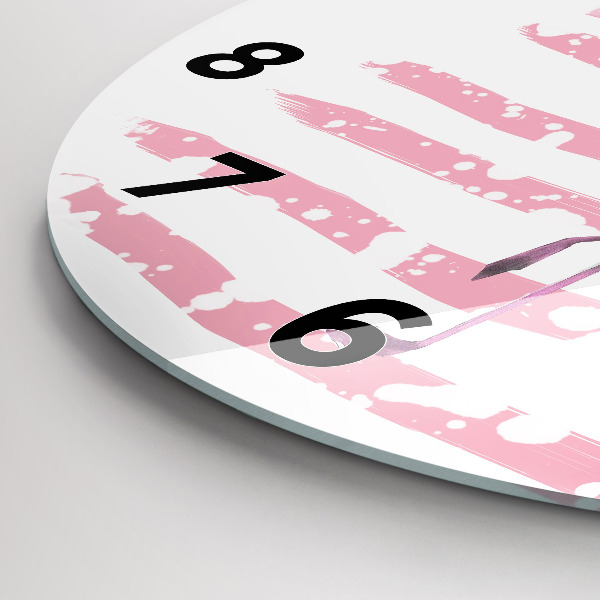 Okrúhle hodiny Grafika Flamingo