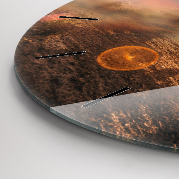 Okrúhle hodiny Muž na motorke