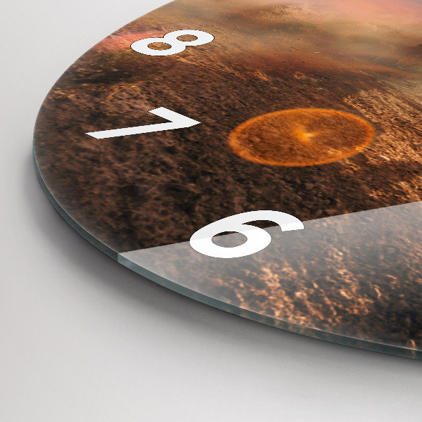 Okrúhle hodiny Muž na motorke