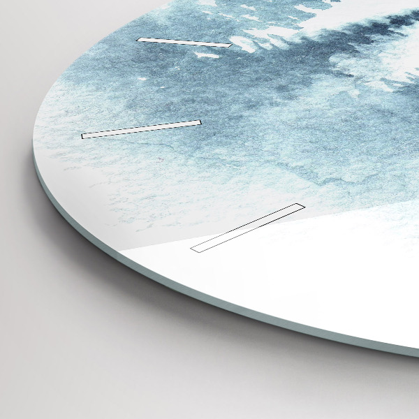 Okrúhle hodiny Zimný les