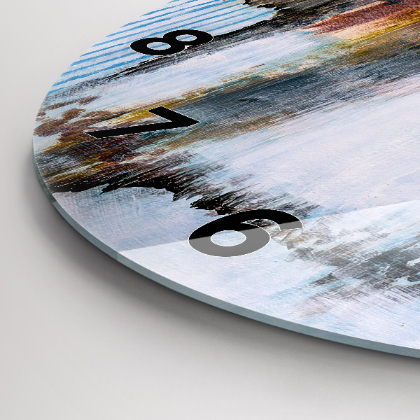 Okrúhle hodiny Abstrakcia