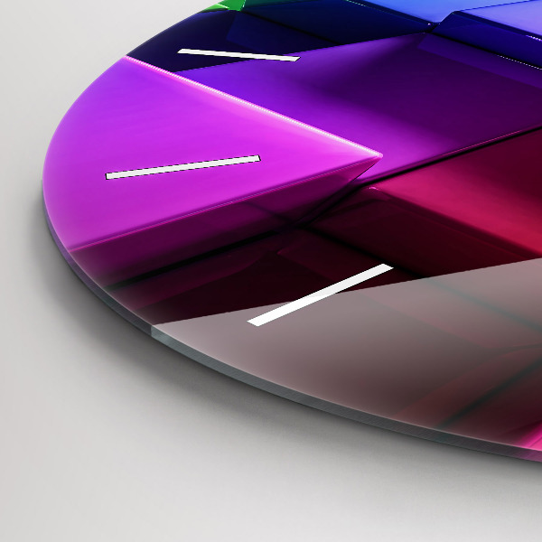 Okrúhle hodiny Farebné kocky