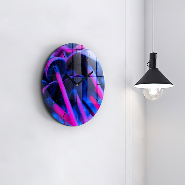 Okrúhle hodiny Magické farebné huby