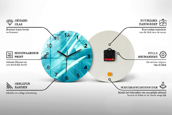 Okrúhle hodiny Hlava žirafy proti oblohe