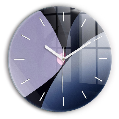 Okrúhle hodiny Abstrakcia slnka