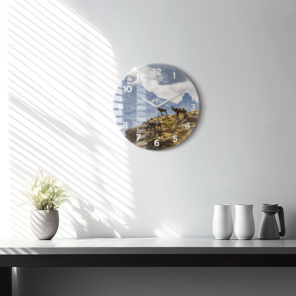 Okrúhle hodiny Koza v údolí Aosta