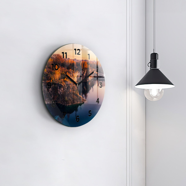 Okrúhle hodiny Krakovské jazero Zakrzówek