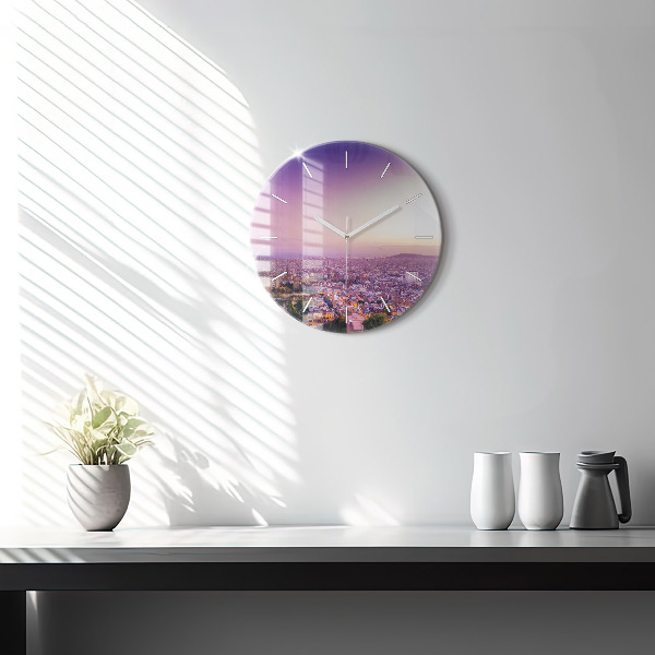 Okrúhle hodiny Barcelonské bunkre El Carmel