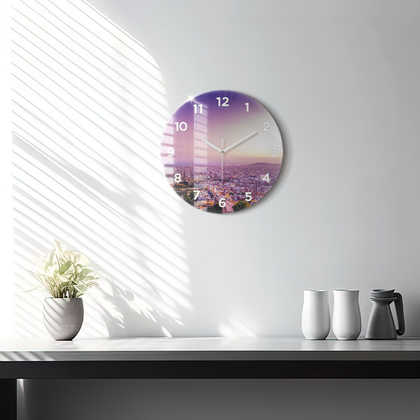Okrúhle hodiny Barcelonské bunkre El Carmel