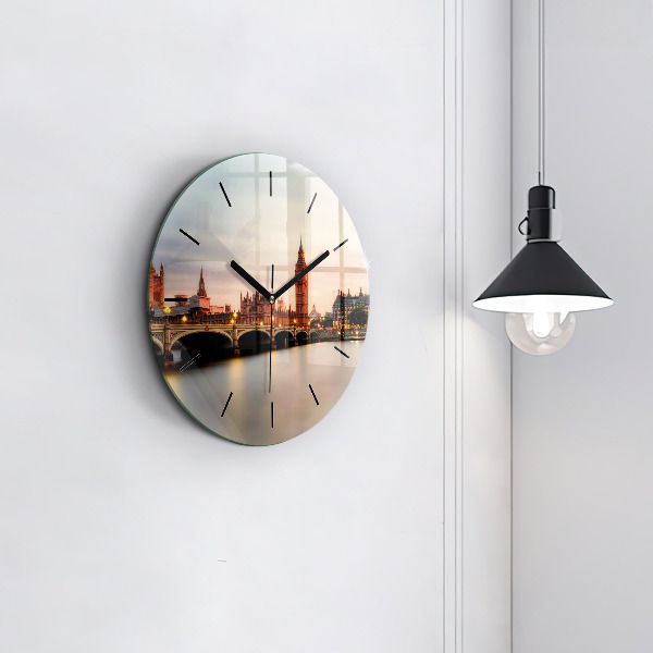 Okrúhle hodiny Panoráma Londýna Big Ben