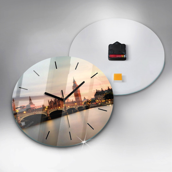 Okrúhle hodiny Panoráma Londýna Big Ben