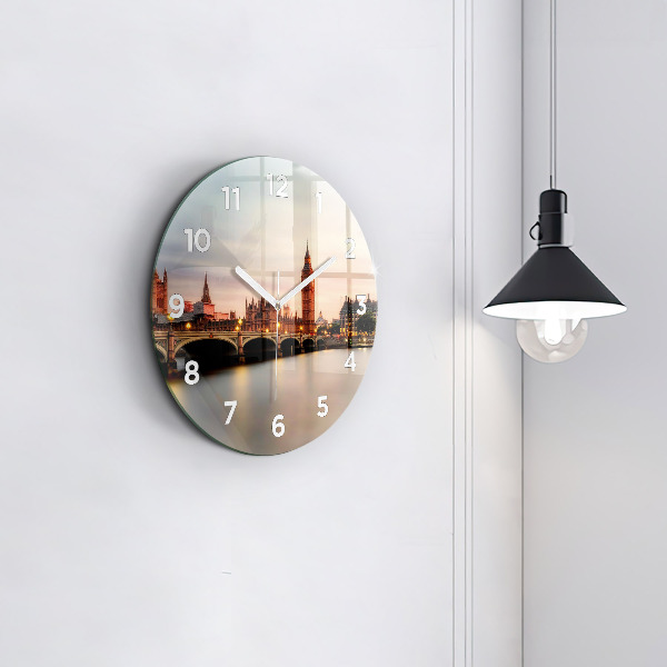 Okrúhle hodiny Panoráma Londýna Big Ben