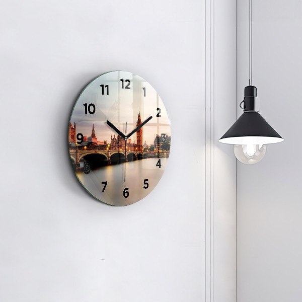 Okrúhle hodiny Panoráma Londýna Big Ben