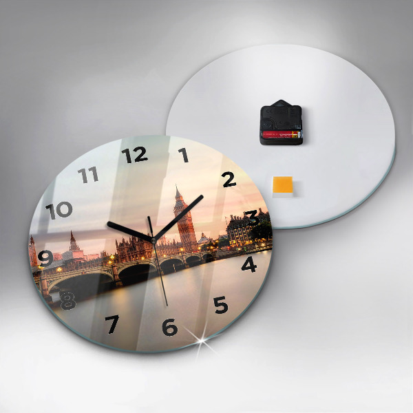 Okrúhle hodiny Panoráma Londýna Big Ben
